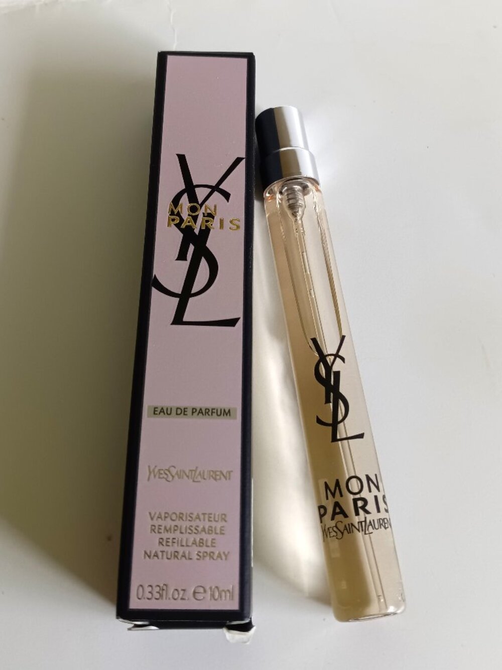 MON PARIS by YSL - Eau De Parfum Refillable Spray - 10 ml / 0.33 fl oz.